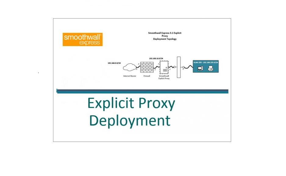 Deploying Smoothwall Express 3.1 (Explicit Proxy)